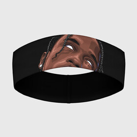 Повязка на голову 3D с принтом Travis Scott в Курске,  |  | astronomical | astroworld | astroworld travis scott | fortnite | travis scott | концерт | концерт fortnite | космос | рэпер | тревис | трэвис скотт | фортнайт