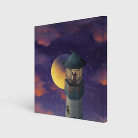 Холст квадратный с принтом To the Moon 3D в Курске, 100% ПВХ |  | Тематика изображения на принте: lighthouse | moon | night | pair | silhouettes | stars | to the moon | звёзды | луна | маяк | ночь | пара | силуэты