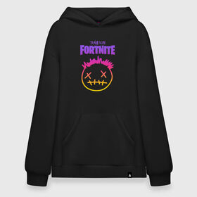 Худи SuperOversize хлопок с принтом TRAVIS SCOTT+FORTNITE в Курске, 70% хлопок, 30% полиэстер, мягкий начес внутри | карман-кенгуру, эластичная резинка на манжетах и по нижней кромке, двухслойный капюшон
 | america | astroworld | cactus jack | fortnite | fortnite 2 | fortnite х | mask | rap | smile | smiley | travis scott | usa | wish you were here | америка | зарубежный реп | кактус джек | маска | реп | смайлик | сша | трэвис скотт | улыбка 