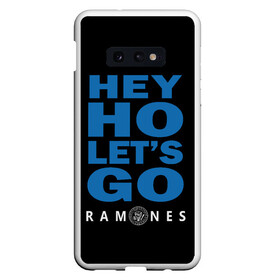 Чехол для Samsung S10E с принтом Ramones в Курске, Силикон | Область печати: задняя сторона чехла, без боковых панелей | blackflag | blondie | clash | cure | ggallin | horror | horrorpunk | linkin park | misfits | punk | punkrock | ramones | rock | slipknot | корольишут | панкрок