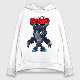 Женское худи Oversize хлопок с принтом BRAWL STARS CROW BLACK в Курске, френч-терри — 70% хлопок, 30% полиэстер. Мягкий теплый начес внутри —100% хлопок | боковые карманы, эластичные манжеты и нижняя кромка, капюшон на магнитной кнопке | bibi | brawl stars | crow | leon | leon shark | max | mecha crow | mr.p | phoenix | sally leon | sprout | stars | unicorn | virus 8 bit | werewolf | биби | ворон | леон | оборотень | пингвин