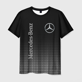 Мужская футболка 3D с принтом MERCEDES-BENZ  в Курске, 100% полиэфир | прямой крой, круглый вырез горловины, длина до линии бедер | amg | auto | brabus | mercedes | sport | авто | автомобиль | автомобильные | амг | брабус | бренд | марка | машины | мерседес | спорт