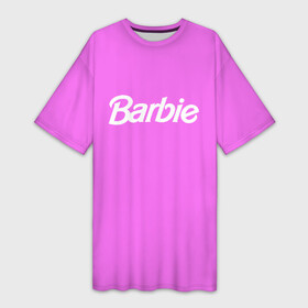 Платье-футболка 3D с принтом Barbie в Курске,  |  | Тематика изображения на принте: barbie | барби | кукла | кукла барби