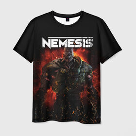 Мужская футболка 3D с принтом Nemesis в Курске, 100% полиэфир | прямой крой, круглый вырез горловины, длина до линии бедер | jill valentine | nemesis | racoon city | resident evil | resident evil 3 | обитель зла | ракун сити