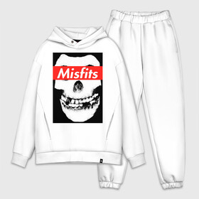 Мужской костюм хлопок OVERSIZE с принтом Misfits в Курске,  |  | clash | cure | horror | horrorpunk | linkin park | misfits | punk | punkrock | ramones | король и шут | панкрок