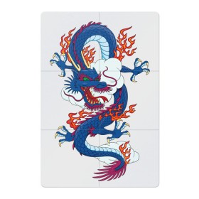 Магнитный плакат 2Х3 с принтом Китайский дракон в Курске, Полимерный материал с магнитным слоем | 6 деталей размером 9*9 см | Тематика изображения на принте: арт | дракон | животные | китай | мистика