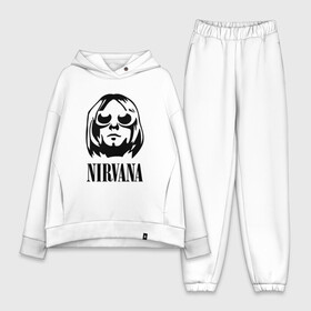 Женский костюм хлопок Oversize с принтом NIRVANA в Курске,  |  | nirvana | nirvana smells | nirvana smells like | teen spirit | курт кобейн | нирвана | нирвана песни.