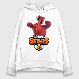 Женское худи Oversize хлопок с принтом Nita Brawl Stars в Курске, френч-терри — 70% хлопок, 30% полиэстер. Мягкий теплый начес внутри —100% хлопок | боковые карманы, эластичные манжеты и нижняя кромка, капюшон на магнитной кнопке | bear | brawl | brawl stars | nita | nita bear | nita brawl | бравл | бравл старс | нита | нита бравл | нита медведь