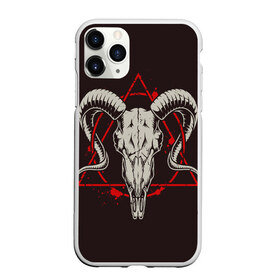 Чехол для iPhone 11 Pro матовый с принтом Культ в Курске, Силикон |  | Тематика изображения на принте: demon | devil | fashion | goat | hell | horror | monster | satan | skull | style | ад | демон | дьявол | козёл | мода | монстр | сатана | стиль | ужас | череп