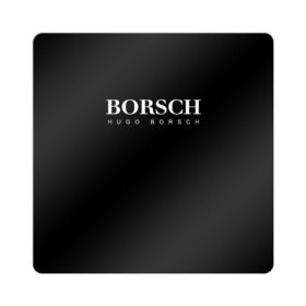 Магнит виниловый Квадрат с принтом BORSCH hugo borsch в Курске, полимерный материал с магнитным слоем | размер 9*9 см, закругленные углы | Тематика изображения на принте: borsch | boss | hugo borsch | hugo boss | антибренд | борщ | босс | бренд | брендовый | брэнд | знак | значок | итальянский | как | лого | логотип | пародия | прикол | салон | салоновский | символ | фирменный