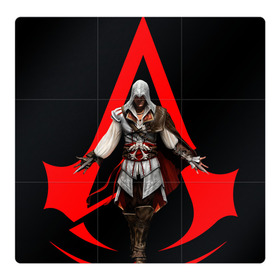 Магнитный плакат 3Х3 с принтом Assassin’s Creed [02] в Курске, Полимерный материал с магнитным слоем | 9 деталей размером 9*9 см | ezio | game | ubisoft | ассасин крид | кредо ассасина | эцио