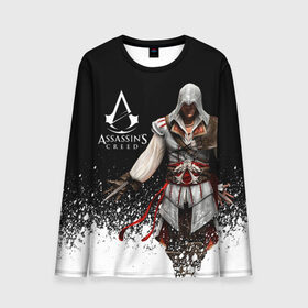 Мужской лонгслив 3D с принтом Assassin’s Creed [04] в Курске, 100% полиэстер | длинные рукава, круглый вырез горловины, полуприлегающий силуэт | ezio | game | ubisoft | ассасин крид | кредо ассасина | эцио