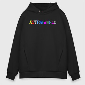 Мужское худи Oversize хлопок с принтом TRAVIS SCOTT ASTROWORLD в Курске, френч-терри — 70% хлопок, 30% полиэстер. Мягкий теплый начес внутри —100% хлопок | боковые карманы, эластичные манжеты и нижняя кромка, капюшон на магнитной кнопке | Тематика изображения на принте: astronomical | astroworld | cactus jack | fortnite | la flame | rodeo | travis scott | кактус джек | пламя | трэвис скотт | фортнайт