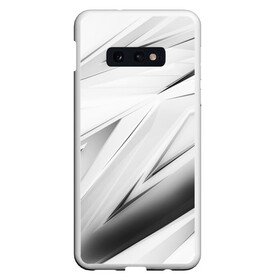 Чехол для Samsung S10E с принтом GEOMETRY STRIPES WHITE в Курске, Силикон | Область печати: задняя сторона чехла, без боковых панелей | abstraction | geometry | hexagon | stripes | text | texture | абстракция | геометрия | красный | линии | неон | неоновый | полосы | соты | текстура | фигуры | черный