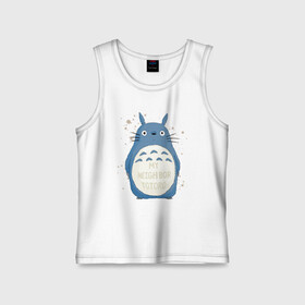 Детская майка хлопок с принтом My Neighbor Totoro синий заяц в Курске,  |  | Тематика изображения на принте: totoro | аниме | мой сосед тоторо | мультфильм | тоторо | фэнтези | хаяо миядзаки