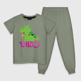 Детская пижама хлопок с принтом BABYDINO в Курске, 100% хлопок |  брюки и футболка прямого кроя, без карманов, на брюках мягкая резинка на поясе и по низу штанин
 | Тематика изображения на принте: bamm bamm rubble | barney rubble | bedrock | betty rubble | dino | flintstones | fred flintstone | hoppy | pebbles | stone age | vdgerir | wilma | флинстоун | флинтстоун