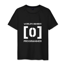 Мужская футболка хлопок с принтом Программист в Курске, 100% хлопок | прямой крой, круглый вырез горловины, длина до линии бедер, слегка спущенное плечо. | code | developer | programmer | айтишник | девелопер | инженер | код | программа | программирование | программист | профессия | разработчик | технарь | тыжпрограммист