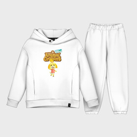 Детский костюм хлопок Oversize с принтом ИЗАБЕЛЬ в Курске,  |  | animal crossing | animal crossing: new horizons | animals | blazers | digby | games | isabelle | japan | k.k. slider | mabel | nintendo | timmy | tom nook | tommy | блейзерс | дигби | животные | игры | изабель | к.к. слайдер | мэйбл | нинт