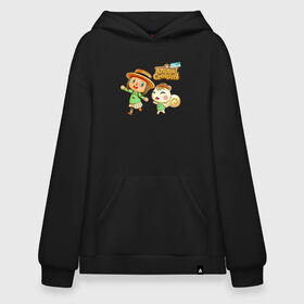 Худи SuperOversize хлопок с принтом Animal Crossing в Курске, 70% хлопок, 30% полиэстер, мягкий начес внутри | карман-кенгуру, эластичная резинка на манжетах и по нижней кромке, двухслойный капюшон
 | animal crossing | animal crossing: new horizons | animals | blazers | digby | games | isabelle | japan | k.k. slider | mabel | nintendo | timmy | tom nook | tommy | блейзерс | дигби | животные | игры | изабель | к.к. слайдер | мэйбл | нинт