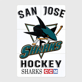 Магнитный плакат 2Х3 с принтом SAN JOSE SHARKS в Курске, Полимерный материал с магнитным слоем | 6 деталей размером 9*9 см | hockey | nhl | san jose | sharks | sport | usa | акулы | надпись | нхл | сан хосе | символы | сообщение | спорт | сша | текст | фраза | хоккей | цитаты | шайбу