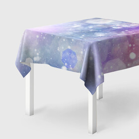 Скатерть 3D с принтом Звездное небо в Курске, 100% полиэстер (ткань не мнется и не растягивается) | Размер: 150*150 см | галактика | туманность