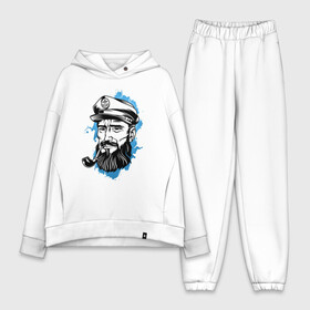 Женский костюм хлопок Oversize с принтом Капитан в Курске,  |  | captain | fashion | ocean | sail | sailor | sea | ship | style | travel | water | yacht | вода | капитан | корабль | матрос | мода | море | океан | парус | путешествие | свобода | солнце | стиль | яхта