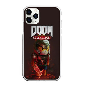 Чехол для iPhone 11 Pro Max матовый с принтом Doom Crossing в Курске, Силикон |  | animal crossing | isabelle | tom nook | энимал кроссинг