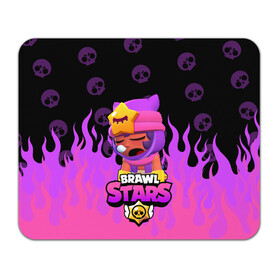 Коврик для мышки прямоугольный с принтом Sandy BRAWL STARS в Курске, натуральный каучук | размер 230 х 185 мм; запечатка лицевой стороны | brawl stars | brawl stars sandy | legendary brawler | leon | leon shark | sandy | shark | stars | акула | бравл стар сэнди | леон акула | сенди | сэнди