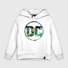 Детское худи Oversize хлопок с принтом Green Lantern в Курске, френч-терри — 70% хлопок, 30% полиэстер. Мягкий теплый начес внутри —100% хлопок | боковые карманы, эластичные манжеты и нижняя кромка, капюшон на магнитной кнопке | Тематика изображения на принте: dc | green lantern | shtatjl | зеленый фонарь | лига справедливости | логотип