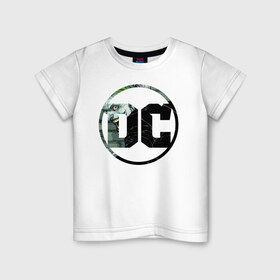 Детская футболка хлопок с принтом Joker в Курске, 100% хлопок | круглый вырез горловины, полуприлегающий силуэт, длина до линии бедер | dc | joker | shtatjl | джокер | логотип