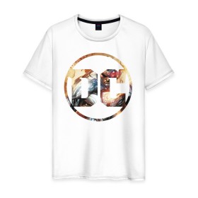 Мужская футболка хлопок с принтом Cyborg в Курске, 100% хлопок | прямой крой, круглый вырез горловины, длина до линии бедер, слегка спущенное плечо. | cyborg | dc | shtatjl | киборг | логотип