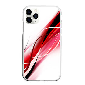 Чехол для iPhone 11 Pro Max матовый с принтом GEOMETRY STRIPES RED в Курске, Силикон |  | Тематика изображения на принте: abstraction | geometry | hexagon | neon | paints | stripes | texture | triangle | абстракция | брызги | геометрия | краски | неон | неоновый | соты | текстура