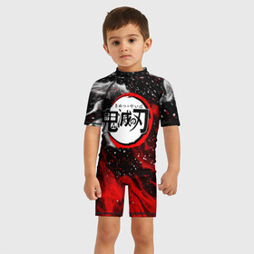 Детский купальный костюм 3D с принтом KIMETSU NO YAIBA лого в пламени в Курске, Полиэстер 85%, Спандекс 15% | застежка на молнии на спине | Тематика изображения на принте: demon slayer | kimetsu no yaiba | nezuko | shinobu | slayer | tanjiro | zenitsu | гию томиока | зенитцу | иноске хашибира | клинок рассекающий демонов | незуко | танджиро | шинобу кочо