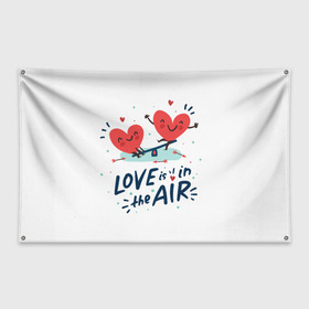 Флаг-баннер с принтом Сердца в Курске, 100% полиэстер | размер 67 х 109 см, плотность ткани — 95 г/м2; по краям флага есть четыре люверса для крепления | love | картинки | любовь | надписи | прикольные | сердца | текст | цитаты