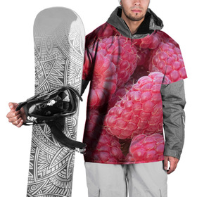 Накидка на куртку 3D с принтом Очень много малины в Курске, 100% полиэстер |  | Тематика изображения на принте: плоды | ягоды