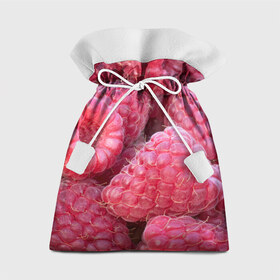 Подарочный 3D мешок с принтом Очень много малины в Курске, 100% полиэстер | Размер: 29*39 см | плоды | ягоды