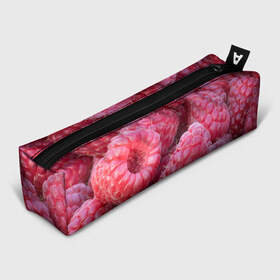 Пенал 3D с принтом Очень много малины в Курске, 100% полиэстер | плотная ткань, застежка на молнии | плоды | ягоды