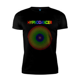 Мужская футболка премиум с принтом HYPNODANCER в Курске, 92% хлопок, 8% лайкра | приталенный силуэт, круглый вырез ворота, длина до линии бедра, короткий рукав | hypnodancer | hypnodancer little | little big | uno | группа little big | литл биг | надпись