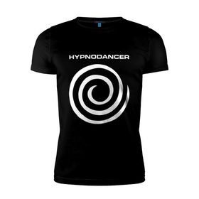 Мужская футболка премиум с принтом HYPNODANCER в Курске, 92% хлопок, 8% лайкра | приталенный силуэт, круглый вырез ворота, длина до линии бедра, короткий рукав | hypnodancer | hypnodancer little | little big | uno | группа little big | литл биг | надпись