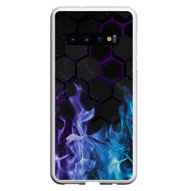 Чехол для Samsung Galaxy S10 с принтом Fire в Курске, Силикон | Область печати: задняя сторона чехла, без боковых панелей | Тематика изображения на принте: fire | psicodelic | абстрактный | абстракция | калейдоскоп | огонь | пламя | пламя космос | психоделика | радужный | разводы красок | северное сияние | синий огонь | фиолетовый | фракталы