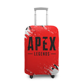 Чехол для чемодана 3D с принтом APEX LEGENDS  в Курске, 86% полиэфир, 14% спандекс | двустороннее нанесение принта, прорези для ручек и колес | apex | apex legends | battle | battle royal | bloodhound | titanfall | wraith | апекс | апекс легендс | батл рояль | битва | война | каустик | королевская битва