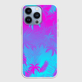 Чехол для iPhone 13 Pro с принтом НЕОНОВЫЕ ПАЛЬМЫ | NEON PALM TREES | TROPICAL в Курске,  |  | hotline miami | neon | new retro wave | outrun | outrun electro | palmen | retro | retrowave | summer | synth | synthwave | tropical | лето | неон | пальмы | ретро | тропики | хотлайн майами