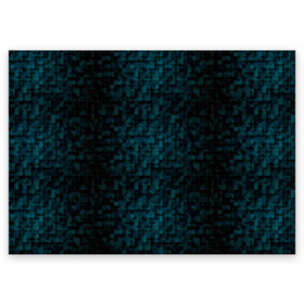 Поздравительная открытка с принтом КУБИЗМ в Курске, 100% бумага | плотность бумаги 280 г/м2, матовая, на обратной стороне линовка и место для марки
 | 3d | textures | tiles | геометрия | камуфляж | квадраты | кубики | неон | объемный | пиксели | тайлы | текстуры | тетрис | фон