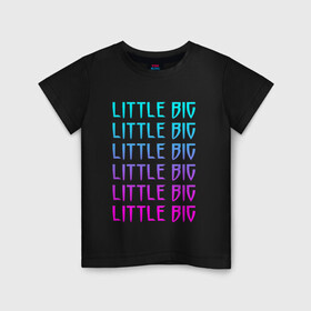 Детская футболка хлопок с принтом LITTLE BIG | ЛИТЛ БИГ (Z) в Курске, 100% хлопок | круглый вырез горловины, полуприлегающий силуэт, длина до линии бедер | gokk | little | little big | uno | евровидение 2020 | ильич | илья | литл биг | литлбиг | литтл биг | маленький большой | панк поп рэйв | прусикин | рейв | рэп | таюрская | уно