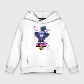 Детское худи Oversize хлопок с принтом BRAWL STARS DJ FRANK в Курске, френч-терри — 70% хлопок, 30% полиэстер. Мягкий теплый начес внутри —100% хлопок | боковые карманы, эластичные манжеты и нижняя кромка, капюшон на магнитной кнопке | Тематика изображения на принте: 8 bit | 8 бит | bibi | brawl | brawl stars | crow | dj frank | leon | spike | sprout | stars | бравл | бравл старс | браво старс | игра | компьютерная | кров | леон | онлайн | старс