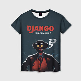 Женская футболка 3D с принтом Django в Курске, 100% полиэфир ( синтетическое хлопкоподобное полотно) | прямой крой, круглый вырез горловины, длина до линии бедер | django | tarantino | джанго | джанго освобожденный | тарантино