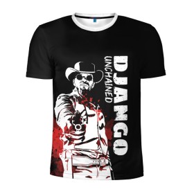 Мужская футболка 3D спортивная с принтом Django в Курске, 100% полиэстер с улучшенными характеристиками | приталенный силуэт, круглая горловина, широкие плечи, сужается к линии бедра | django | tarantino | джанго | джанго освобожденный | тарантино