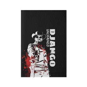 Обложка для паспорта матовая кожа с принтом Django в Курске, натуральная матовая кожа | размер 19,3 х 13,7 см; прозрачные пластиковые крепления | django | tarantino | джанго | джанго освобожденный | тарантино