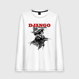 Мужской лонгслив хлопок с принтом Django в Курске, 100% хлопок |  | django | tarantino | джанго | джанго освобожденный | тарантино