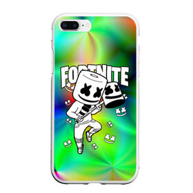 Чехол для iPhone 7Plus/8 Plus матовый с принтом FORTNITE x MARSHMELLO в Курске, Силикон | Область печати: задняя сторона чехла, без боковых панелей | deadmau5 | fortnite | fortnite 2 | fortnite x маршмелло | ikonik | marshmello | ninja | ninja streamer | raven | travis scott | ворон | иконик | ниндзя | пили | рейвен | трэвис скотт | фортнайт